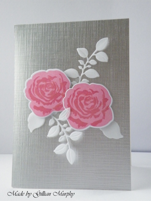 AN rose silver card