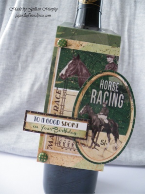 bottle tag - horseracing detail