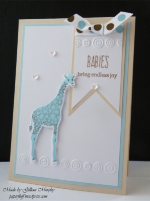 AN giraffe card